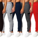 Black & Red & Navy (Tech) Medium Men’s Tech Fleece Jogger Sweatpants (3 Pack) - Ideal for Training or Casual Wear